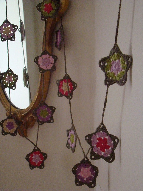 whimsical crocheted bunting